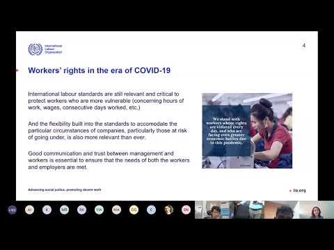 ILO-ICS Learning Webinar "Saving jobs and enterprises: Restructuring during COVID-19"
